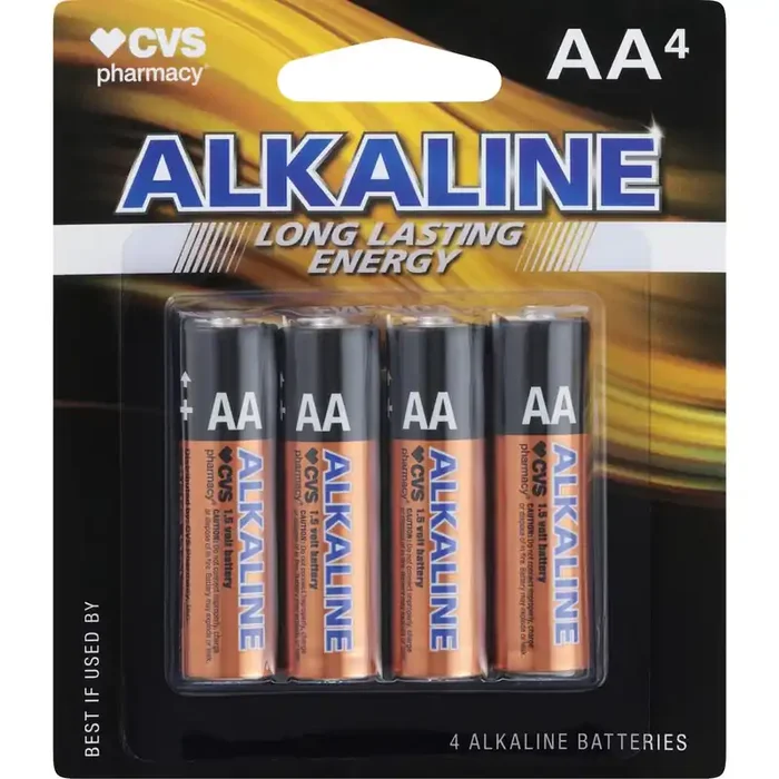 Cvs Aa Alkaline Batteries, 4 Ct