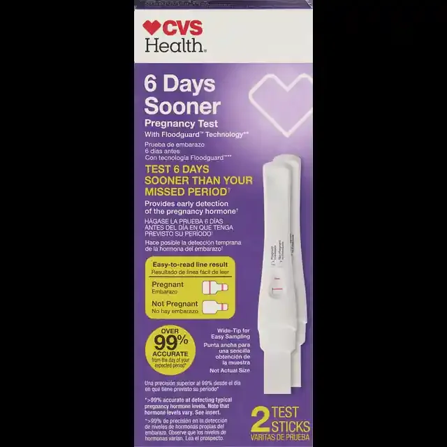 Cvs Health 6 Days Sooner Bilingual Pregnancy, 2 Ct