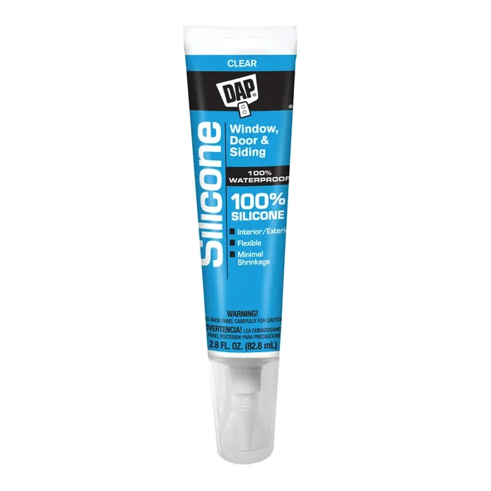 DAP Kitchen & Bath 100% Silicone Rubber Sealant – Clear