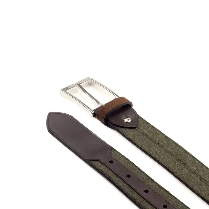 DapperFam Luxe Men’s Marseille in Flannel Green Flannel