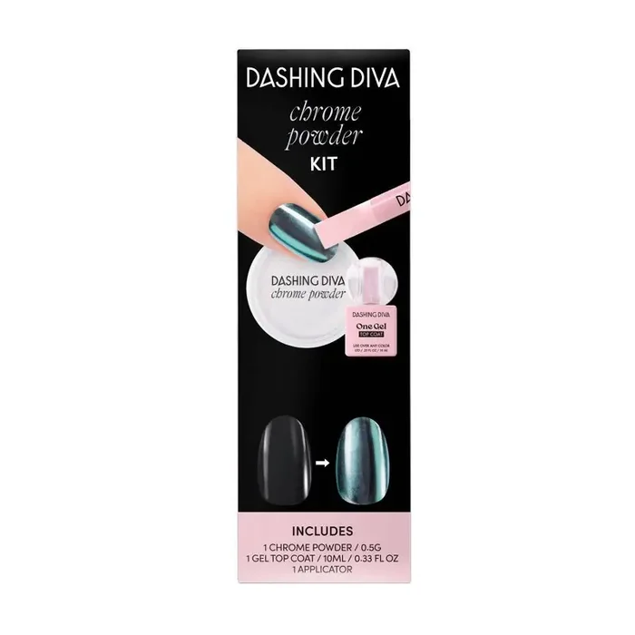 Dashing Diva Chrome Powder Kit – Chrome Ice – 3ct