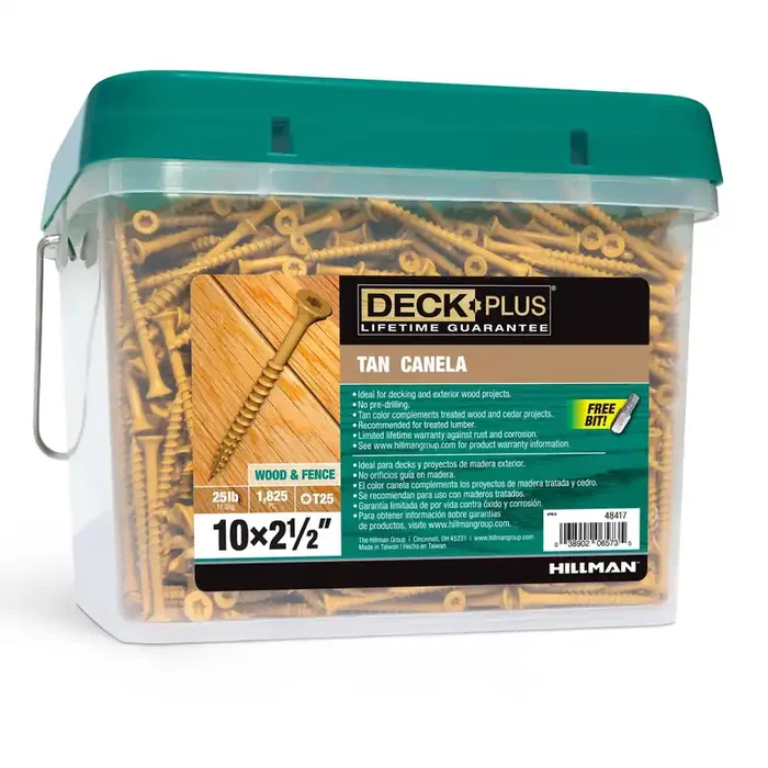 Deck Plus 10 x 2-1/2-in Wood to wood Deck Screws ( 1825 -Per Box )