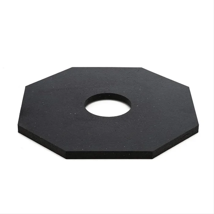 Delineator Rubber Base 12 lb Octagon 4.5in Hole (100) Min.(50)