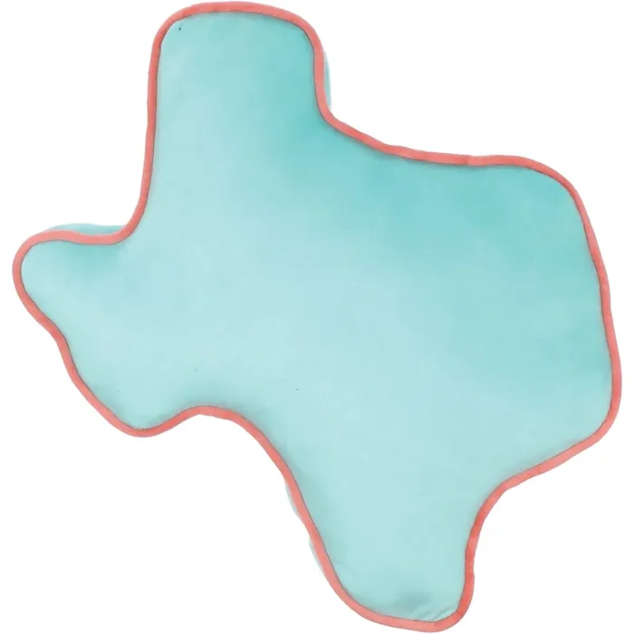 Destination Holiday Texas-Shaped Decorative Summer Throw Pillow