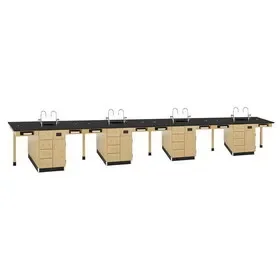 Diversified Woodcrafts C2444K Kinetic Modular Island Double Lab Stations