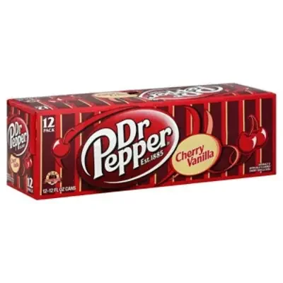Dr Pepper Cherry Vanilla Soda 12 fl oz cans 12 pack