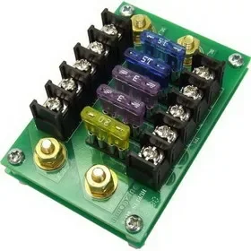 DuraComm DB-5 Distribution Block, 5 Fuse, 75 Amp bus, Price/1 EACH