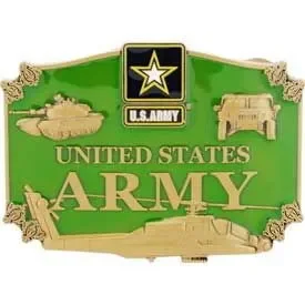 Eagle Emblems B0100 Buckle-Army,Action (3-1/2″)