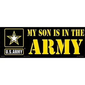 Eagle Emblems BM0042 Sticker-Army My Son (3-1/2″X10″)