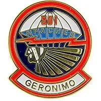 Eagle Emblems P14711 Pin-Army,501St Abn Geron. (1″)
