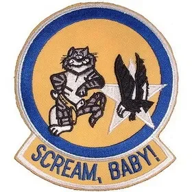 Eagle Emblems PM5351 Patch-Usn,Tomcat,Scream B (3-3/8″)
