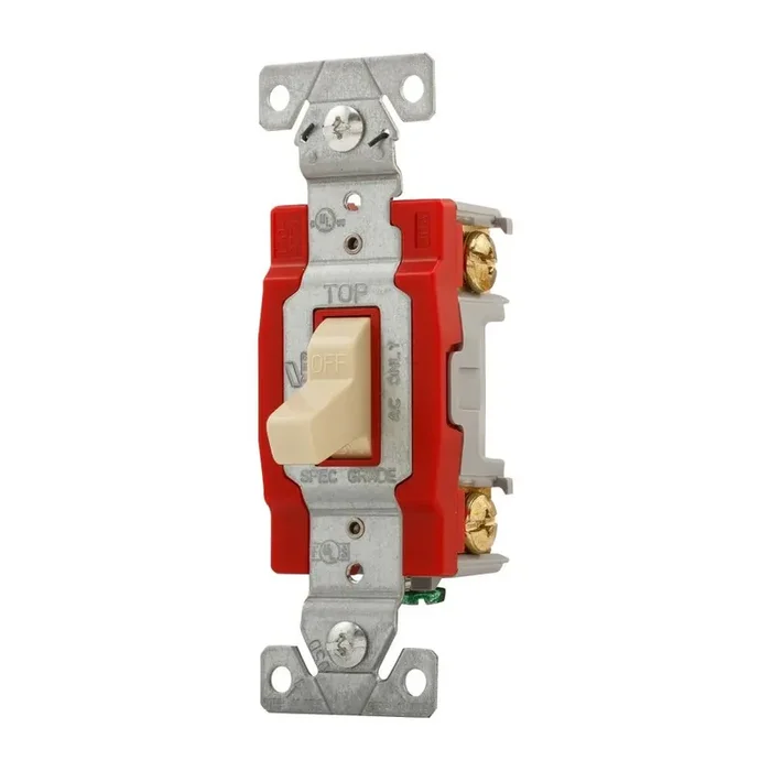 Eaton 20-amp Single-pole Toggle Light Switch , Ivory