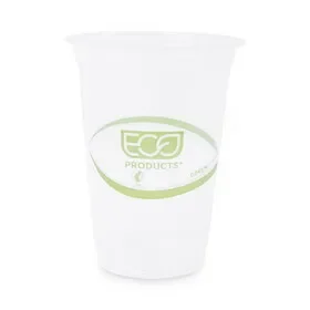 Eco-Products ECOEPCC16GS GreenStripe Renewable and Compostable Cold Cups, 16 oz, Clear, 50/Pack, 20 Packs/Carton, Price/CT