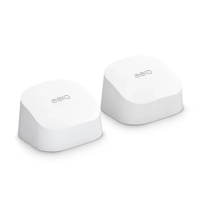 eero 6 Dual-Band Mesh Wi-Fi 6 System (2-pack) Smartphone Controlled, 500 Mbps Wireless Technology