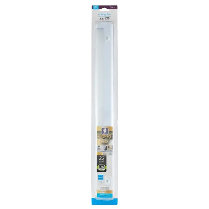 Enbrighten Plug-In LED Under Cabinet Light Fixture