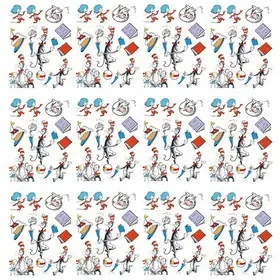 Eureka EU-836025-12 Cat In The Hat Characters, 12X17 Window Clings (12 PK)