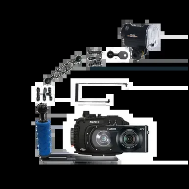 Fantasea Canon G7X II Camera, Housing and YS-01 Strobe Package