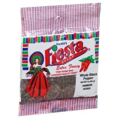 Fiesta Whole Black Pepper – 3 Oz