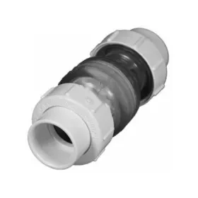 Flo Control 1700C-20 True Union Spring Check Valve, 2″ Clear PVC, Price/each