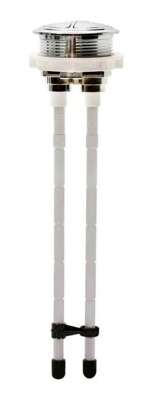 Fluidmaster Dual flush 3 in. button 9-in Neo-angle Mount Chrome Handle