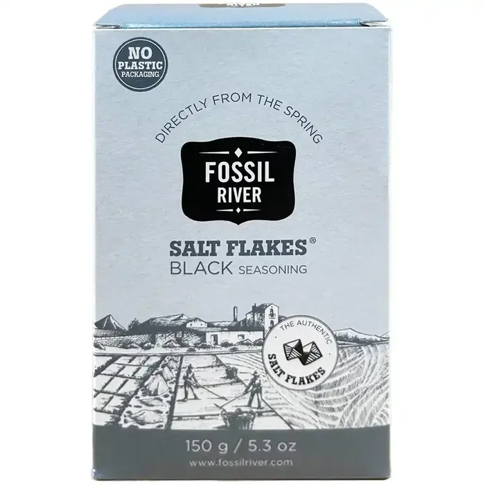Fossil River Black Salt Flakes