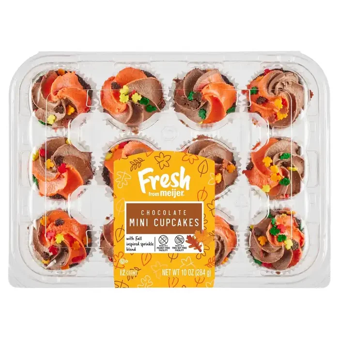 Fresh From Meijer Ffm Harvest Cupcake Mini Chocolate 12 Ct