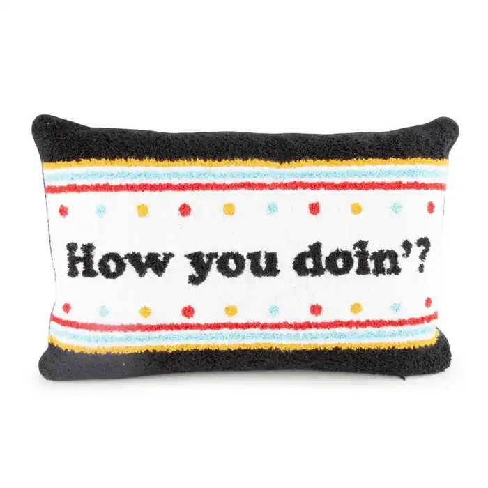 Friends ‘How you Doin‘?‘ Throw Pillow Black