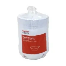 GFS White Plastic Bowls