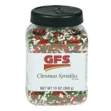 GFS White, Red & Green Sprinkles