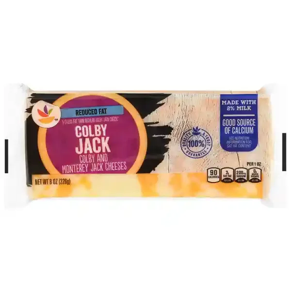 Giant Reduced Fat 2% Milk Colby Jack Cheese Block