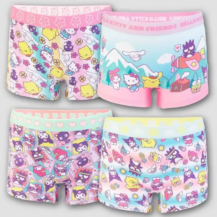 Girls‘ Hello Kitty & Friends 4pk Underwear – 4