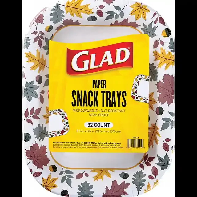Glad Everyday Round Paper Plates, Dinosaurs, 20 Ct