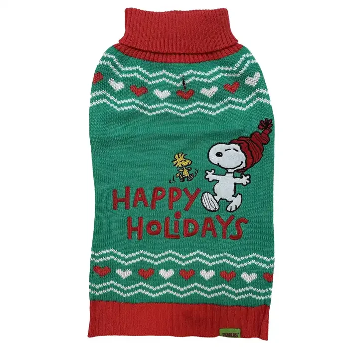 GMason Peanuts Happy Holidays Sweater