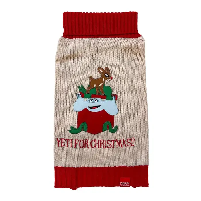 GMason Yeti for Christmas? Holiday Dog Sweater