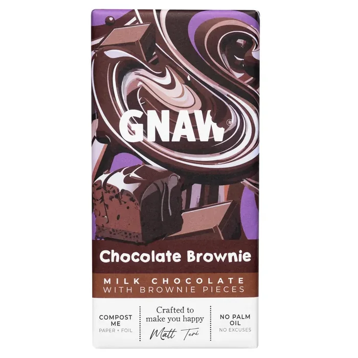 Gnaw Chocolate Brownie Milk Chocolate Bar
