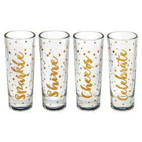 Godinger 28705 Celebrate Shooters, Set of 4