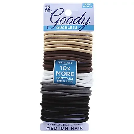 Goody Ouchless Elastics No Metal Medium Java Bean