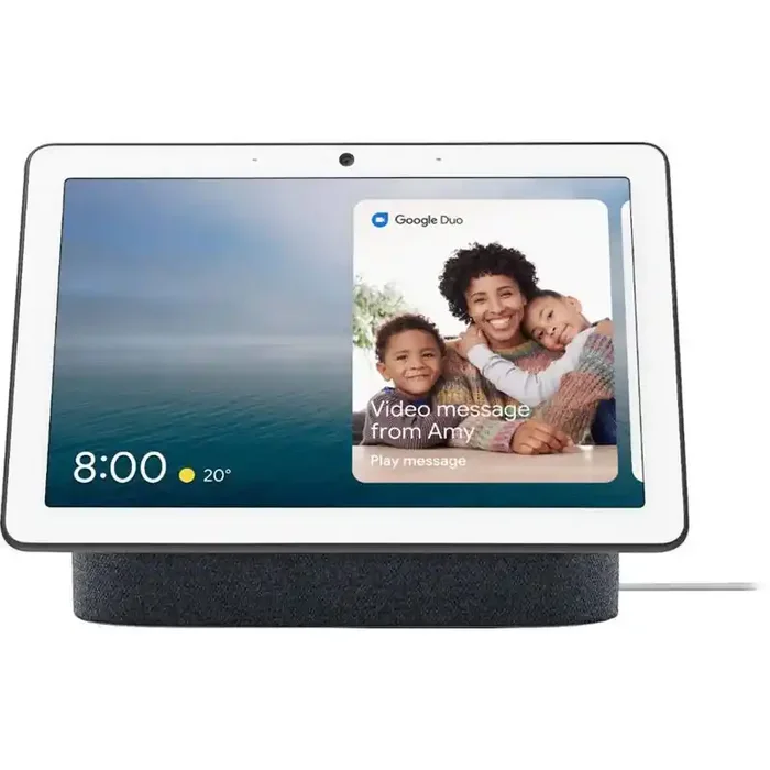 Google Nest Hub Max – Charcoal 10″ Smart Display with Voice Control & Bluetooth