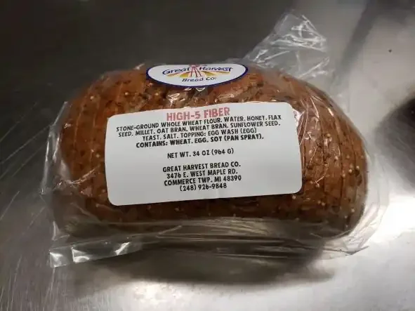 Great Harvest Bread High Five Fiber Bread