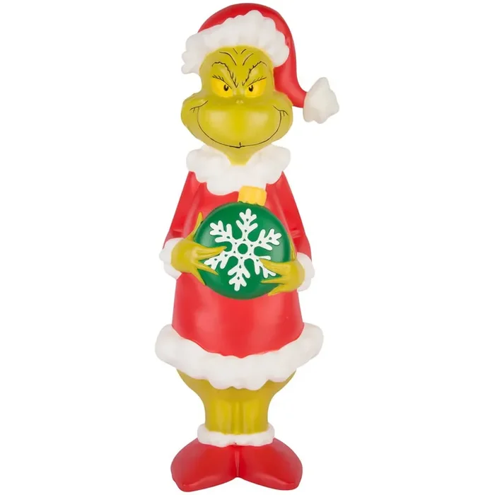 Grinch 2-ft LED The Grinch with Snowflake Ornament Blow Mold