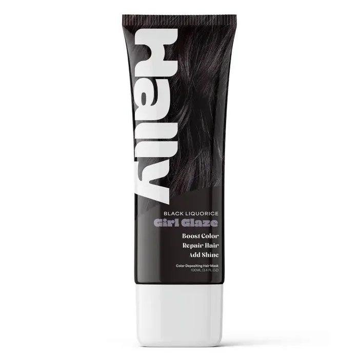 Hally Girl Glaze Tube Hair Gloss Gel – Black Liquorice – 3.4 fl oz