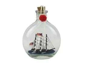 Handcrafted Model Ships ConBottle4 USS Constitution Model Ship in a Glass Bottle 4″