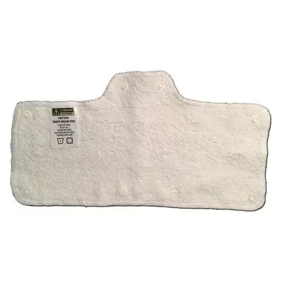 Hard Hat Brow Pad Natural color Cotton terry Snaps in place (20)Min.(1)