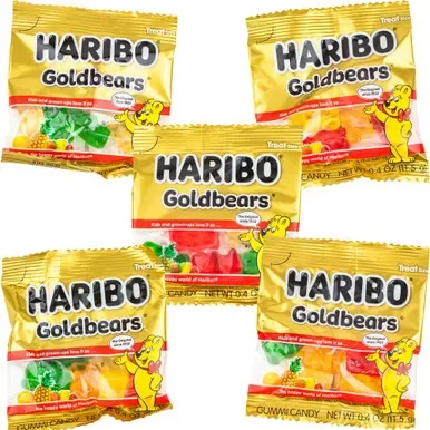 Haribo Goldbears Gummy Bears 2 inch Capsules (216 ct)
