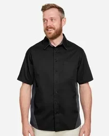 Harriton M586 Men’s Flash IL Colorblock Shirt