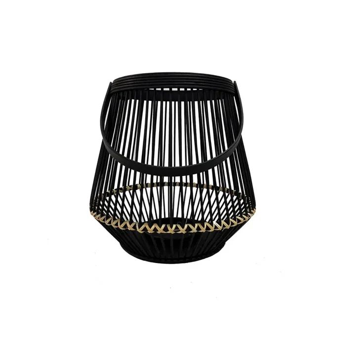 Hd Outdoors Small Wood Lantern – Black