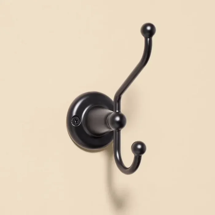 Hearth & Hand with Magnolia Vintage Double Wall Hook Matte Black – Hearth & Hand™ with Magnolia
