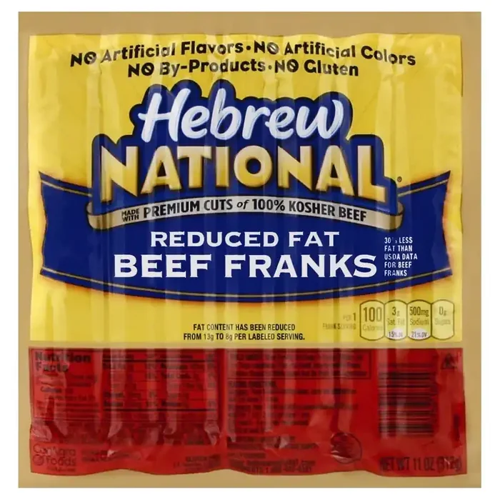Hebrew National Kosher Reduced Fat Beef Franks