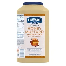 Hellmann’s Classic Honey Mustard Dressing Bulk, 1 Gallon, 4 Per Case, Price/Case