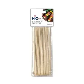 HIC Bamboo Skewers 100 (8 inch) count